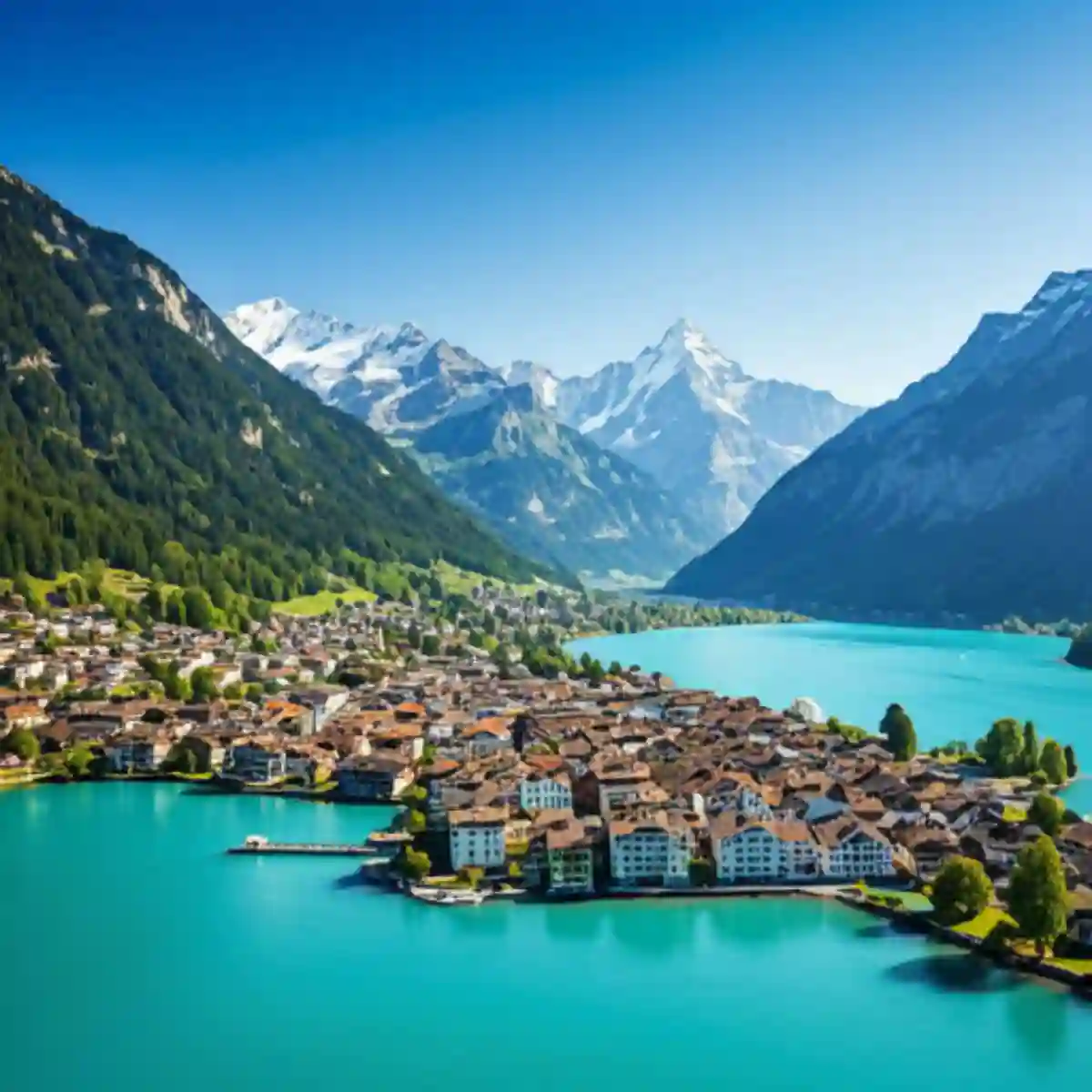 Interlaken mountain scenery