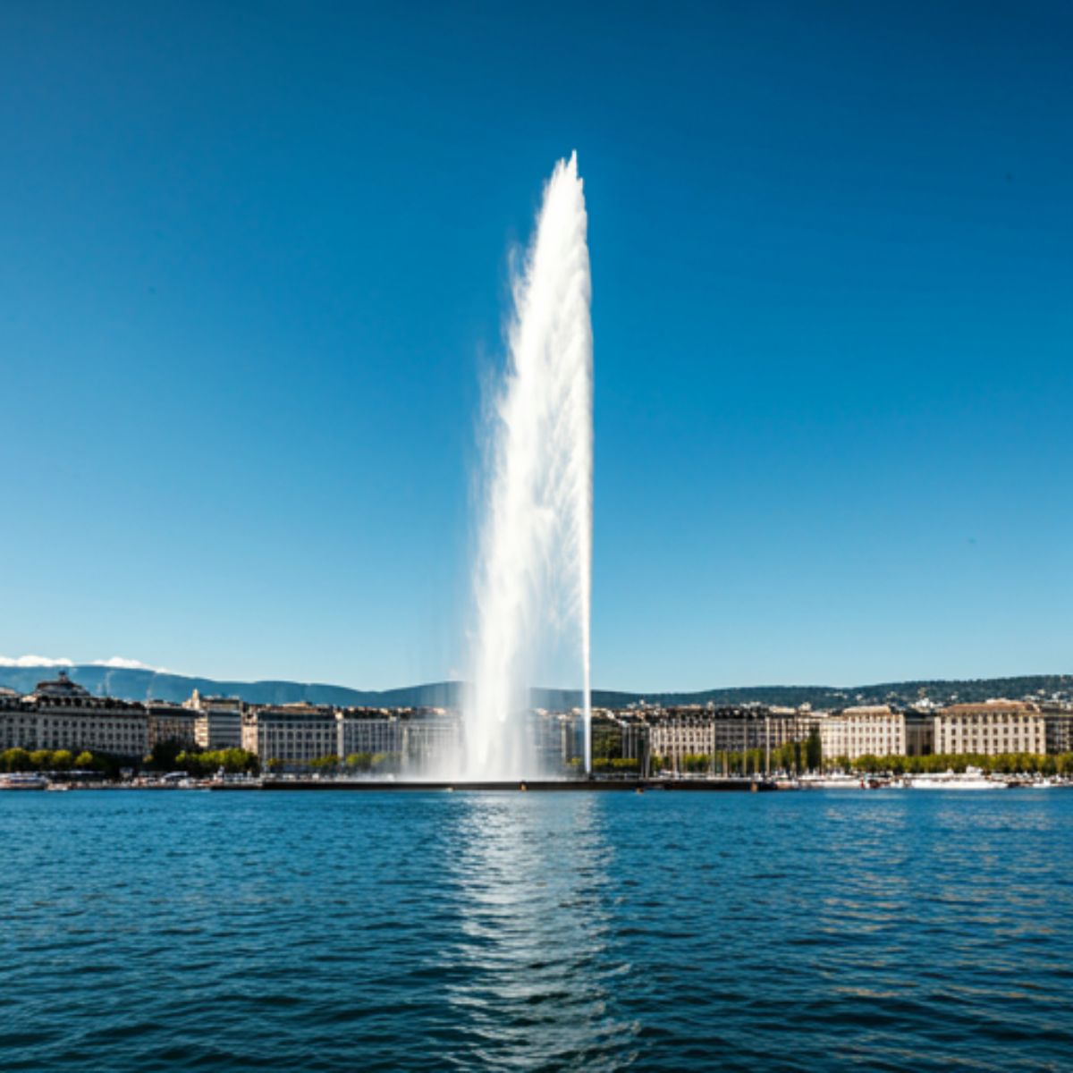 Jet d'Eau in Geneva